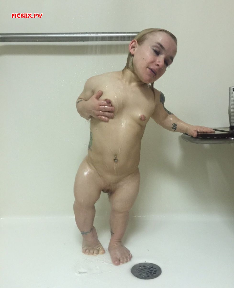 a little naked in the shower